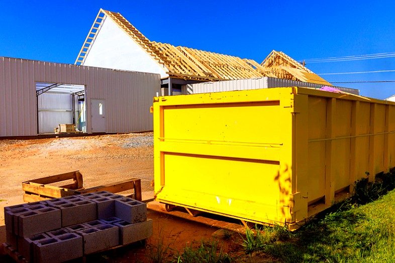 St. Louis Dumpster Express Residential Driveway Placement in St. Louis